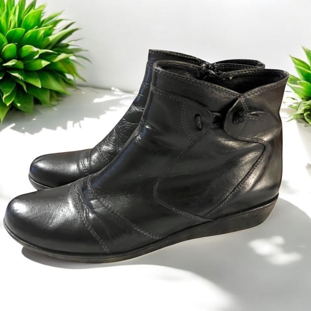 HORAS MADE IN SPAIN Leather Boots Women’s  Size 7 / EU Size 37 Black 3110-17